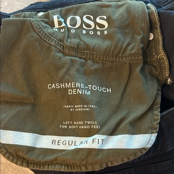 Hugo Boss Cashmere-Touch Denim Men's Black Jeans - Picture 14 of 14